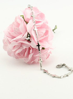 百搭钛钢十字架日韩风礼物手链