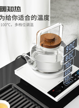 新功自动上水电热水壶高硼硅玻璃