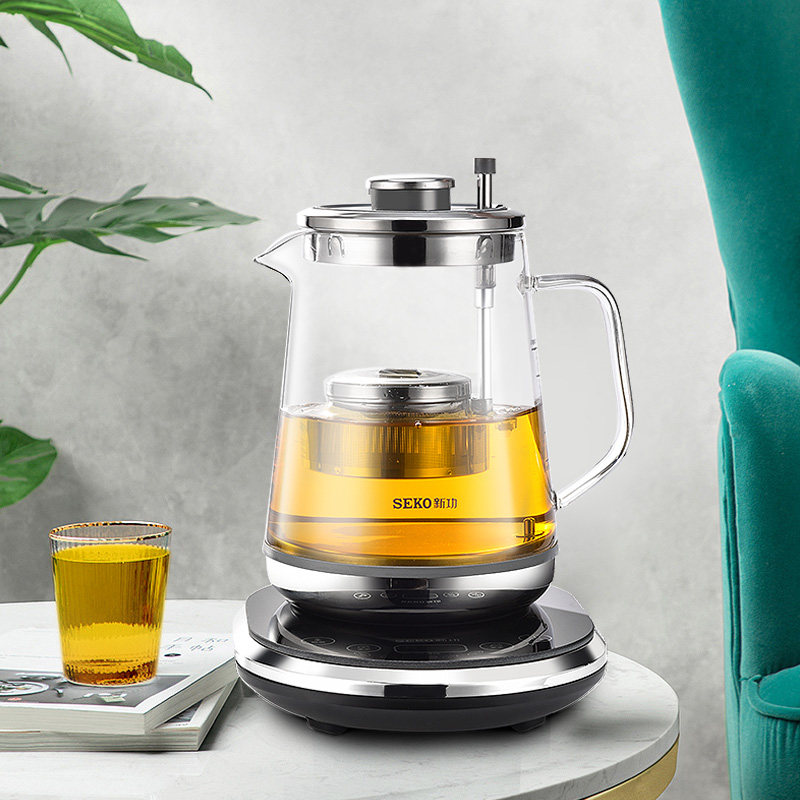 Seko/新功W15升降茶篮煮茶器家用玻璃养生壶冲泡花茶烧水壶电茶炉,淘宝优惠券,粉丝福利购,淘宝优惠卷