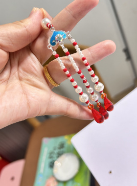 越剧点稠吊坠手工制作花旦饰品越剧黄梅戏舞台头饰花旦琉璃水滴