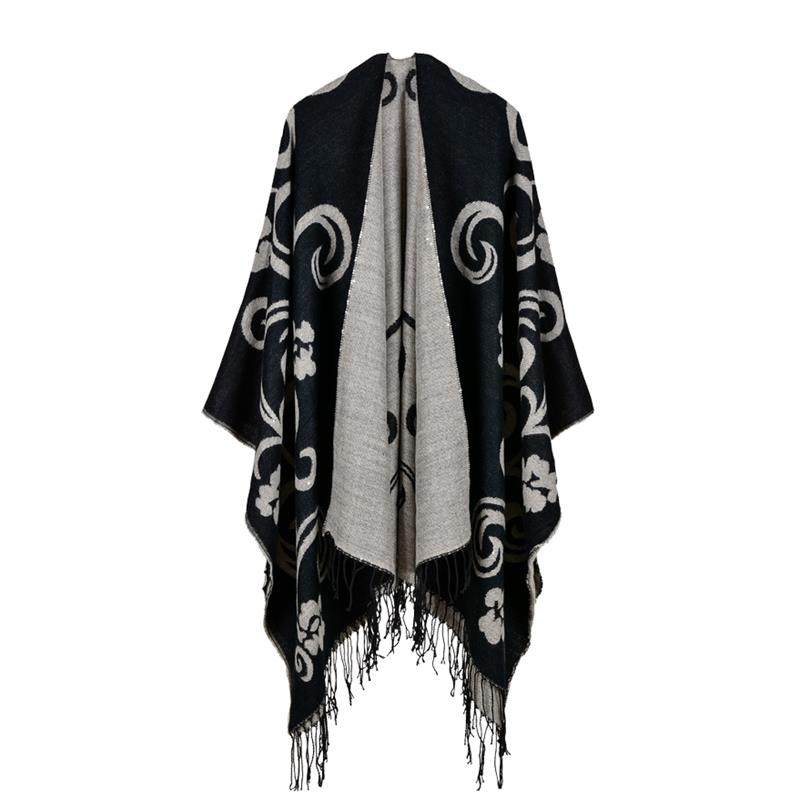 男士西藏旅游太极花披肩 仿羊绒旅行披风空调斗篷 女士开保暖围巾,淘宝优惠券,粉丝福利购,淘宝优惠卷