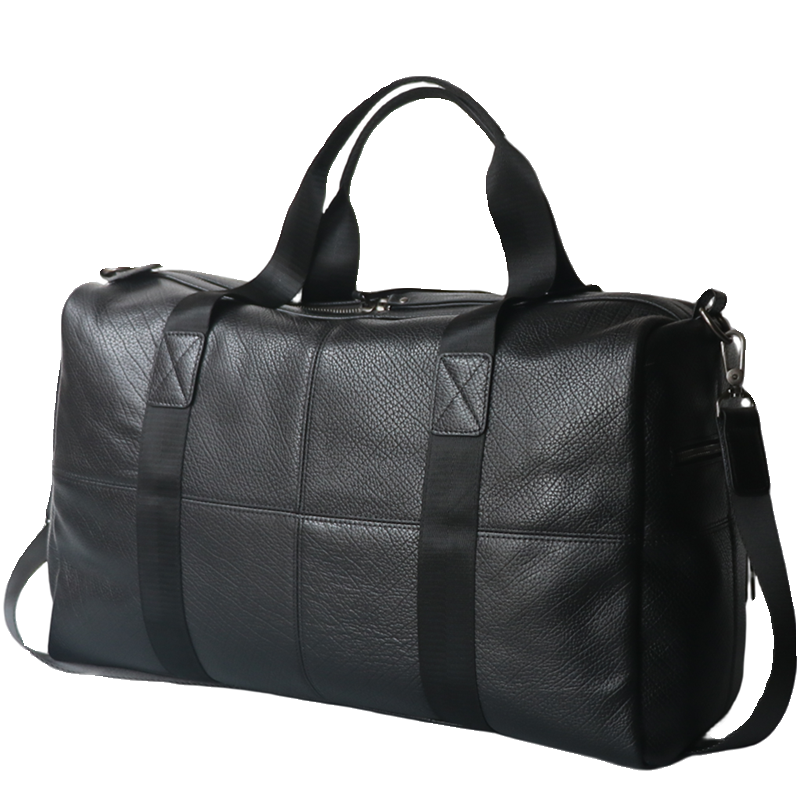旅行包袋进口头层牛皮大容量短途出差潮流时尚男女青年通用手提包 - 图3