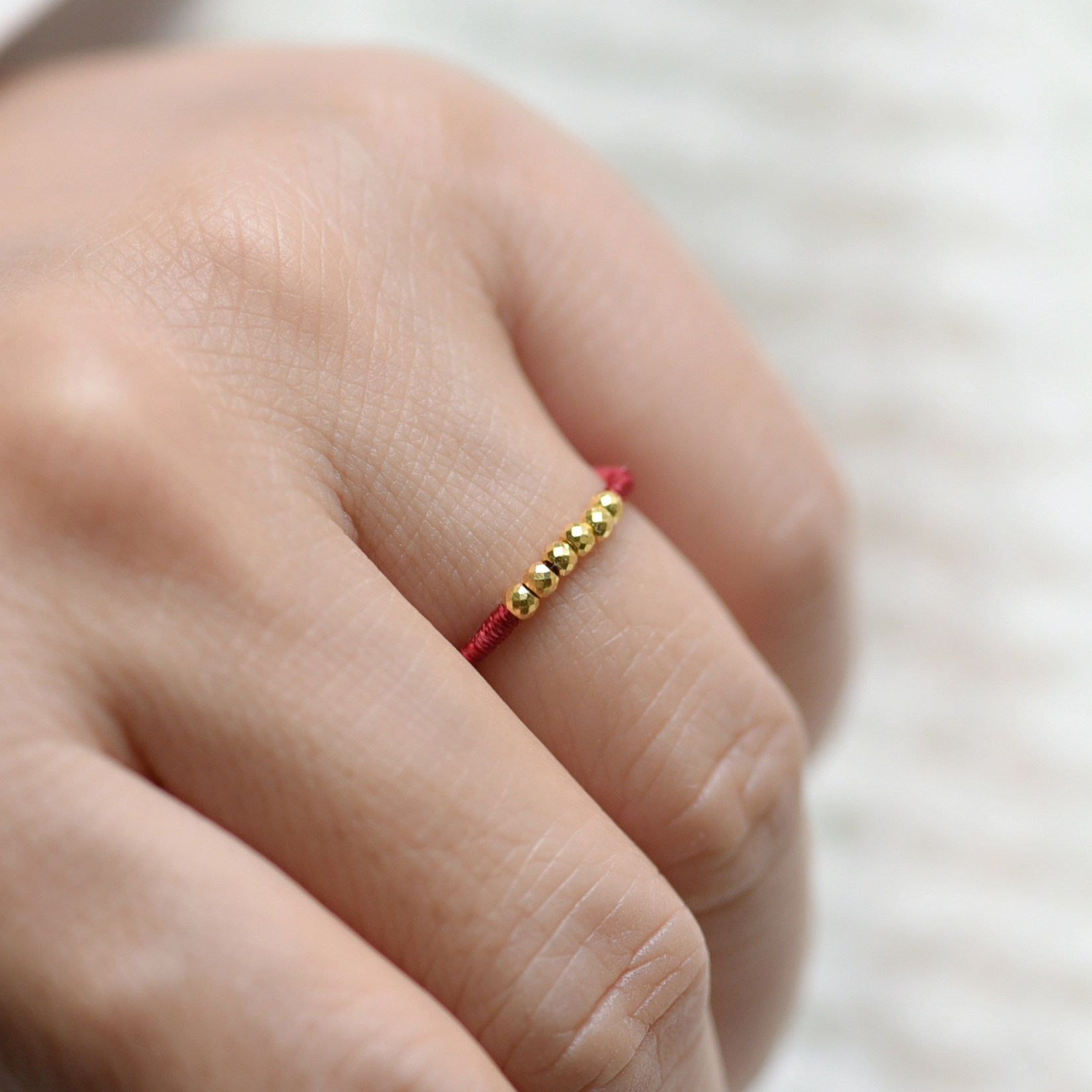 足金999转运珠黄金蹦迪珠戒指纯手工编织精致尾戒高级感小众设计,淘宝优惠券,粉丝福利购,淘宝优惠卷