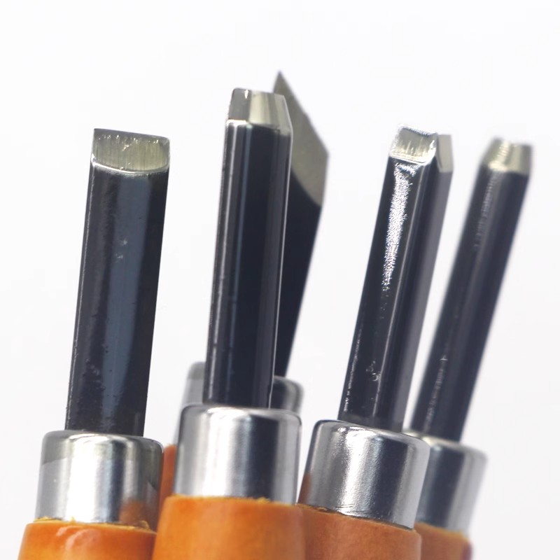 日本ESION木刻刀学生版画雕刻刀版画工具专用篆刻橡皮章6支套装 - 图3