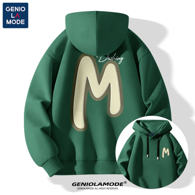 Senma Group Geniolamode American sweater men's spring high street letters jacket hooded hoodie hoodie