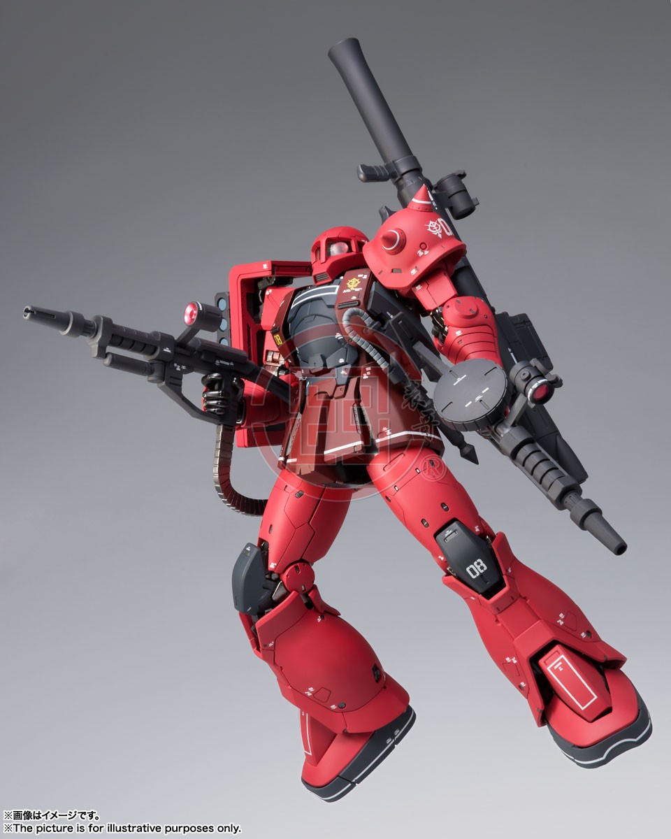 现货日本万代 FIX 1023扎古 I型夏亚专用机 MS-05S马沙 ZAKU-图1