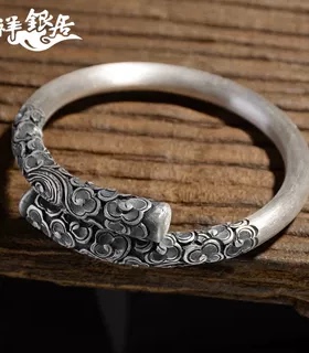 定海神针如意金箍棒祥云足银手镯