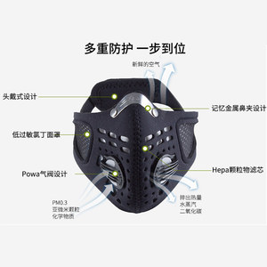 Respro运动骑行面罩跑步女防尘防霾防尾气PM2.5英国进口面罩清仓