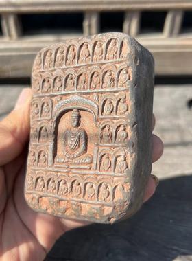 山西云冈文创礼品云冈石窟非遗砖雕四号瓦当文房摆件镇纸立体造型