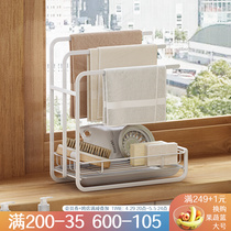 Rag Shelf Kitchen Table Face Sponge Drain Wall-mounted Sink Dishcloth Containing the Divine Instrumental supplies Home Great All