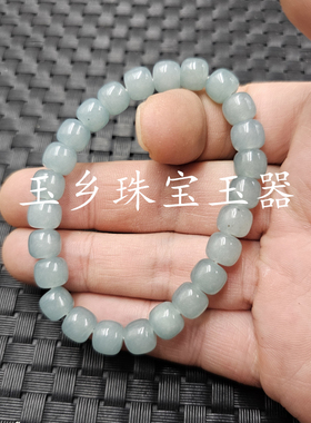 石英岩玉老型珠玉石手链红糖色