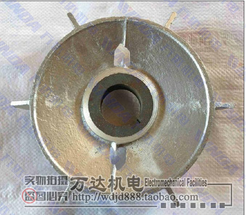 电机配件Y系列铝制带铁心风叶132铝风叶 端盖接线柱维修工具碳刷 - 图0