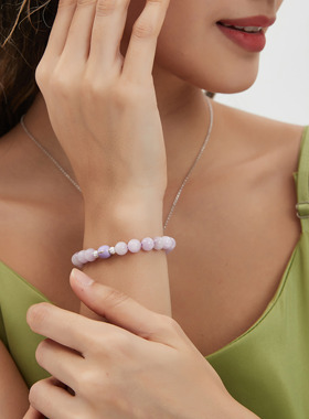 一饰小词女纯银甜美可爱手链