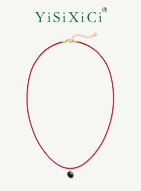 YiSiXiCi/一饰小词红豆项链复古