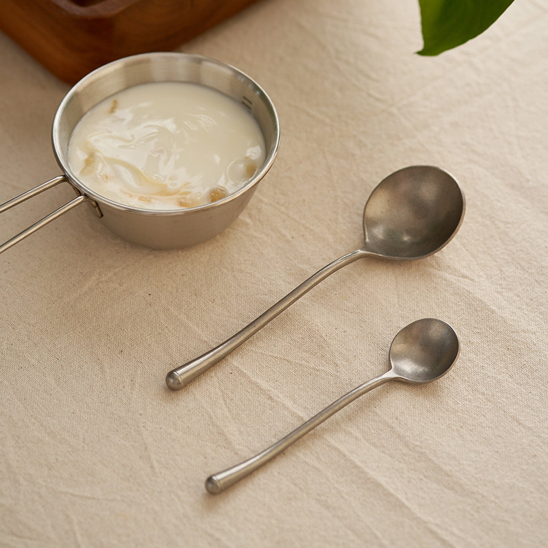 肆月韩版咖啡小勺子杯子用单个304不锈钢家用复古漂亮精致网红ins,淘宝优惠券,粉丝福利购,淘宝优惠卷