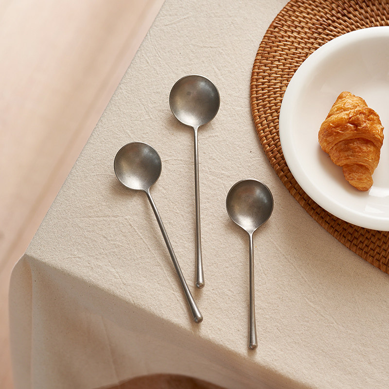 肆月韩版咖啡小勺子杯子用单个304不锈钢家用复古漂亮精致网红ins,淘宝优惠券,粉丝福利购,淘宝优惠卷