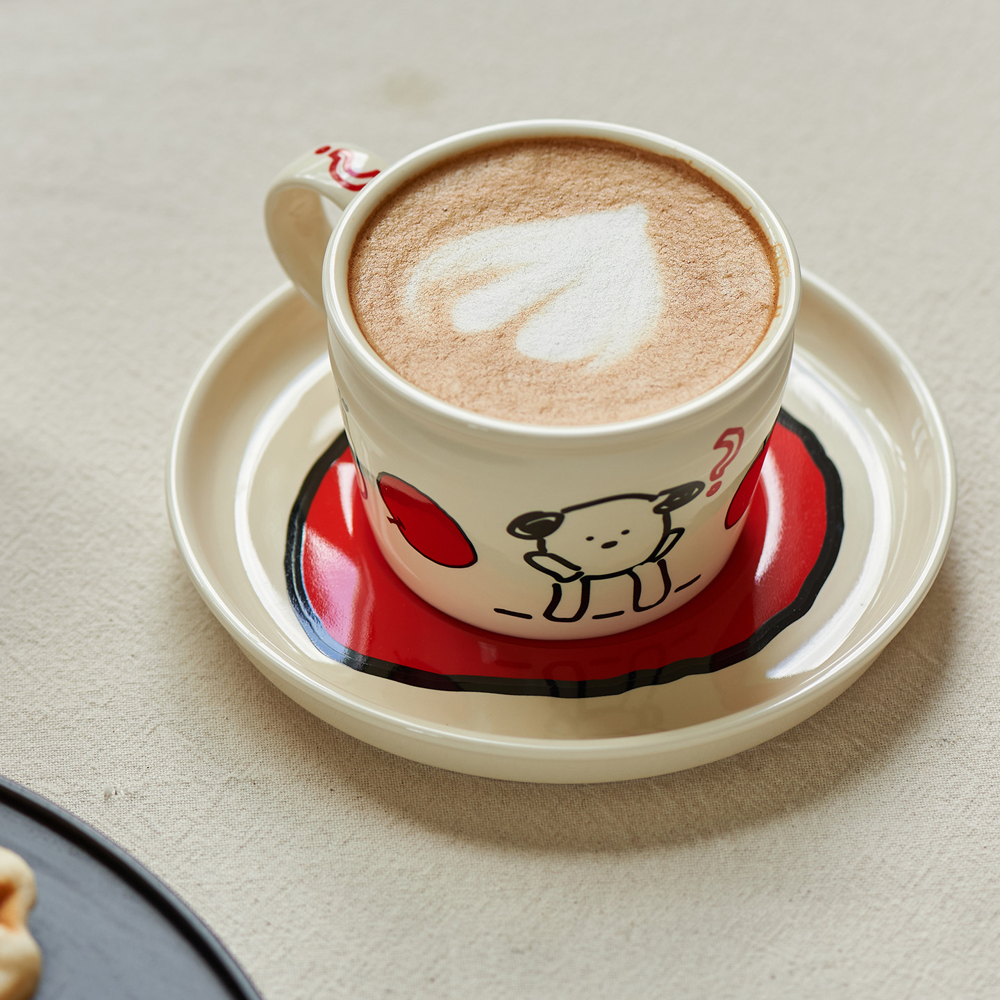 肆月陶瓷猫咪咖啡杯碟套装下午茶杯子女士个人专用美式拿铁拉花杯,淘宝优惠券,粉丝福利购,淘宝优惠卷