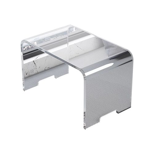 亚克力透明飘窗台小书桌简约榻榻米矮桌子卧室坐地茶几床上电脑桌 - 图3