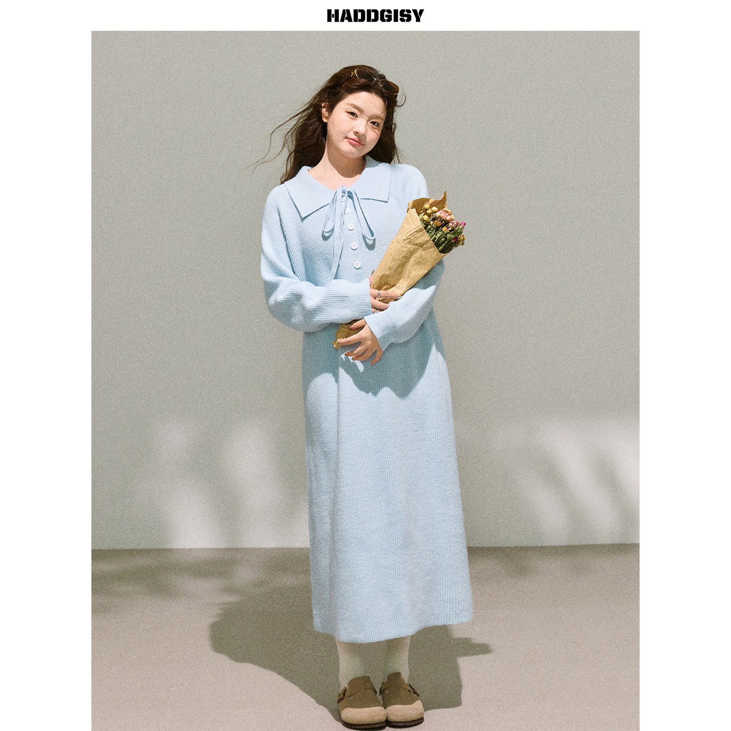 曾小咸大码女装 胖mm蓝色连衣裙2025新款冬季重要场合套装高级感,淘宝优惠券,粉丝福利购,淘宝优惠卷