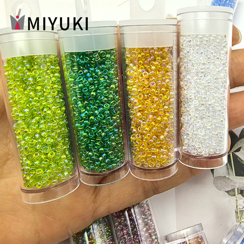 MIYUKI御幸日本进口2mm透明幻彩玻璃米珠手工diy串珠手链刺绣材料 - 图3