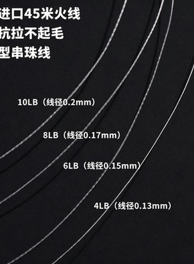美国进口耐磨白色珠宝串珠线