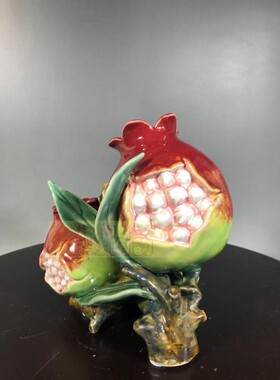 礼物摆件石榴花瓶多子多福