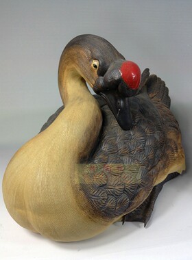 陶瓷工艺品石湾公仔家居装饰品礼品招财布景摆件合家欢鹅一套促销