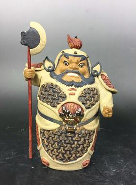 办公室陶瓷摆件小号门神