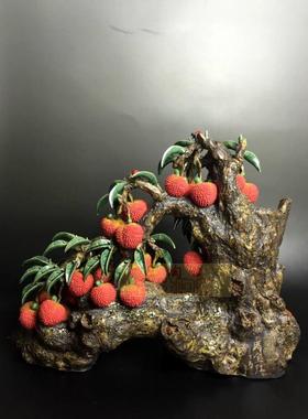 酒柜精品摆件红火荔枝满堂红