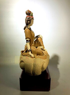 客厅书房精品摆件坐云观音