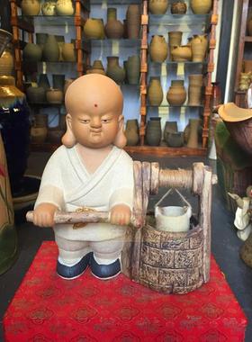 公仔书房风水人物小和尚工艺品