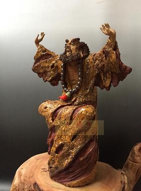 陶瓷石湾公仔佛像风水达摩工艺品