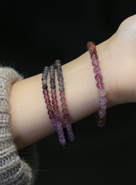 极光23水晶圆珠单圈细手链彩色