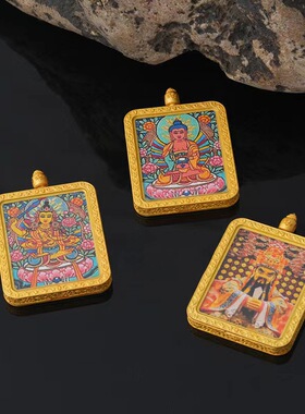 唐卡祥云合金/镀银/镀金