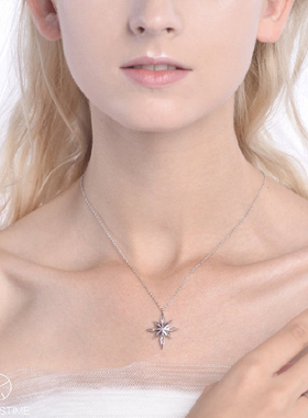 香港吊坠时间诗人水晶情侣925银