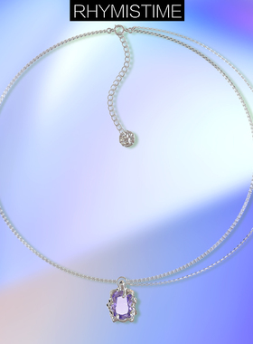 时间诗人液态海浪不对称项链