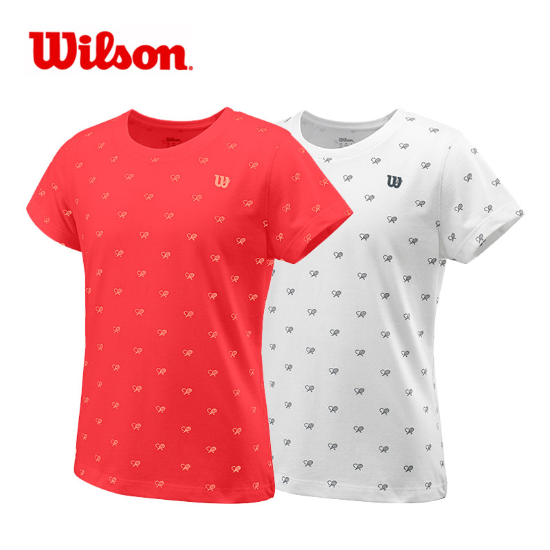 Wilson威尔胜夏季男女童网球服威尔逊速干儿童上衣短袖短裤短裙_虎窝淘