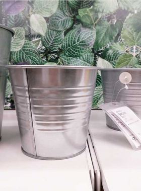 国内宜家彬且装饰植物钢多肉花盆