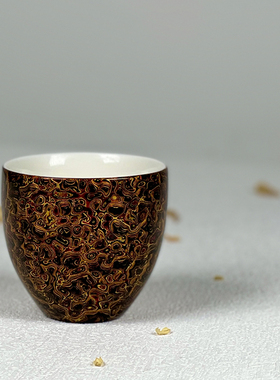 福州传统犀皮漆器大漆主人杯