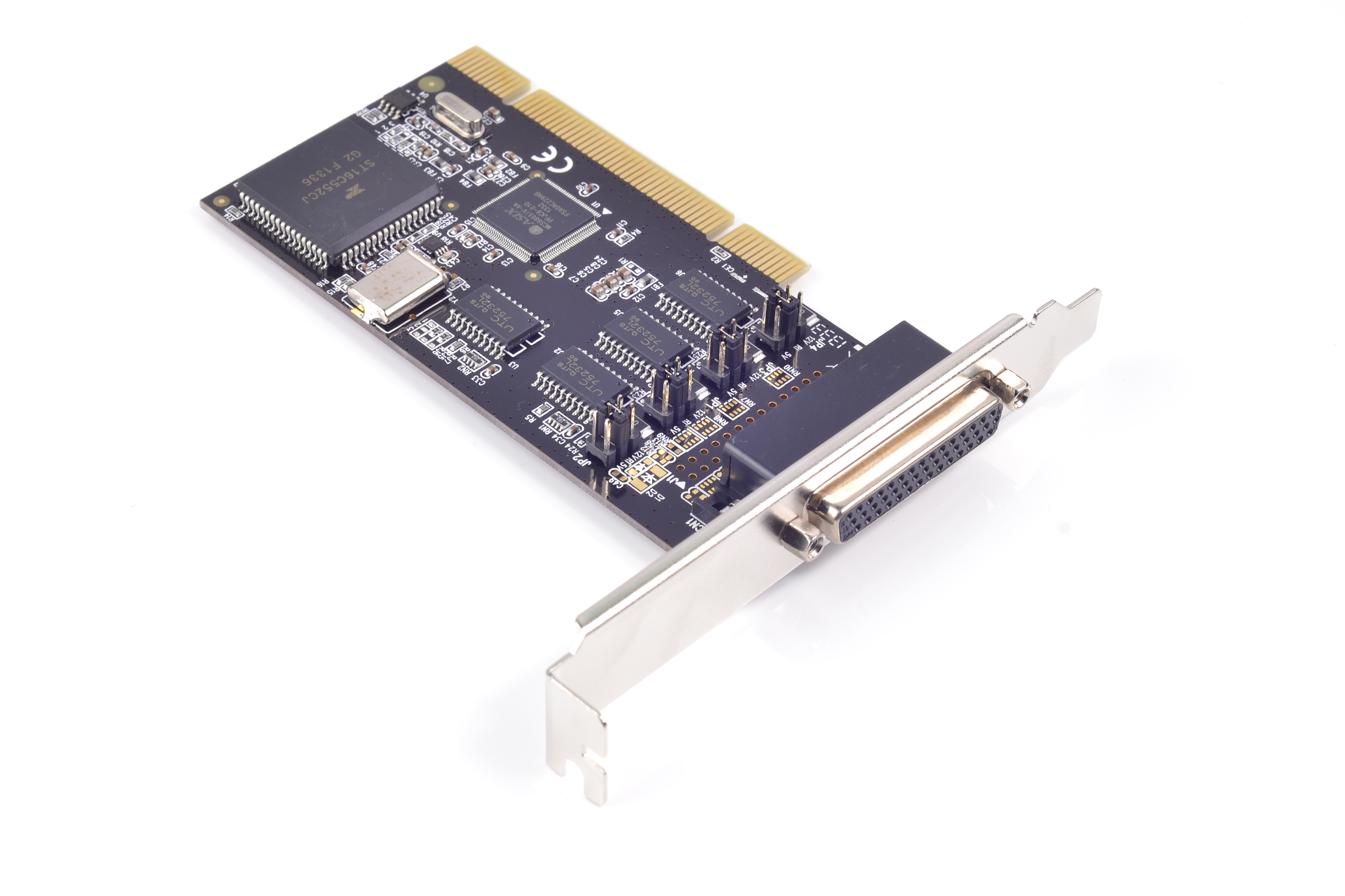 西霸SYBA半高PCI转4口RS232串口卡PCI4串口卡2U小机箱4串口卡8CM - 图2