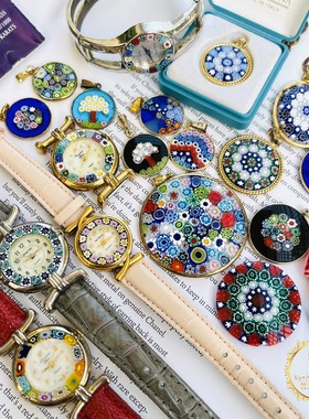 意大利穆拉诺Murano琉璃银项链