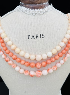 日本80年代深海有机红宝石GSILVER打标vintage中古复古项链S10