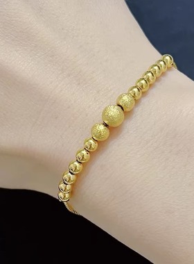 越南沙金手链女款韩版饰品金手饰