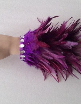 羽毛夜场舞台演出走秀配饰手环