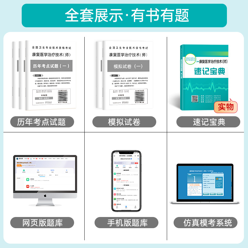 未来教育备考2025年康复医学与治疗技术初级师历年真题模拟卷赠题库软件全国卫生专业技术资格考试书康复治疗师书搭人卫版教材2024-图1