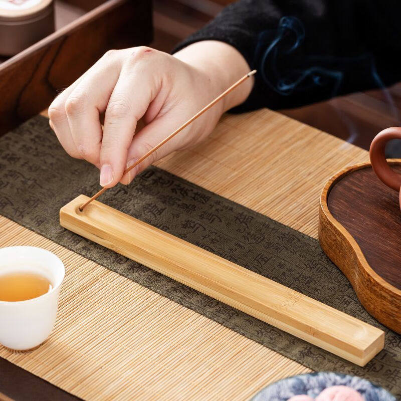 竹制香插线香插香座檀沉香插香炉家用香座香插板香托线香卧香底座,淘宝优惠券,粉丝福利购,淘宝优惠卷