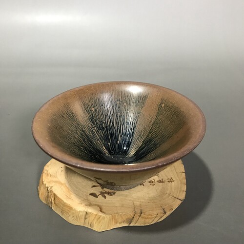 建盏茶杯单只窑变茶盏主人单杯纯手工陶瓷茶碗功夫茶具品茗单个 - 图0