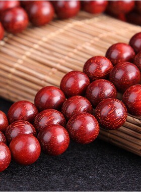 日本MUJIΕ紫檀 手串手链 非洲小叶紫檀高油老料佛珠饰品正宗红木