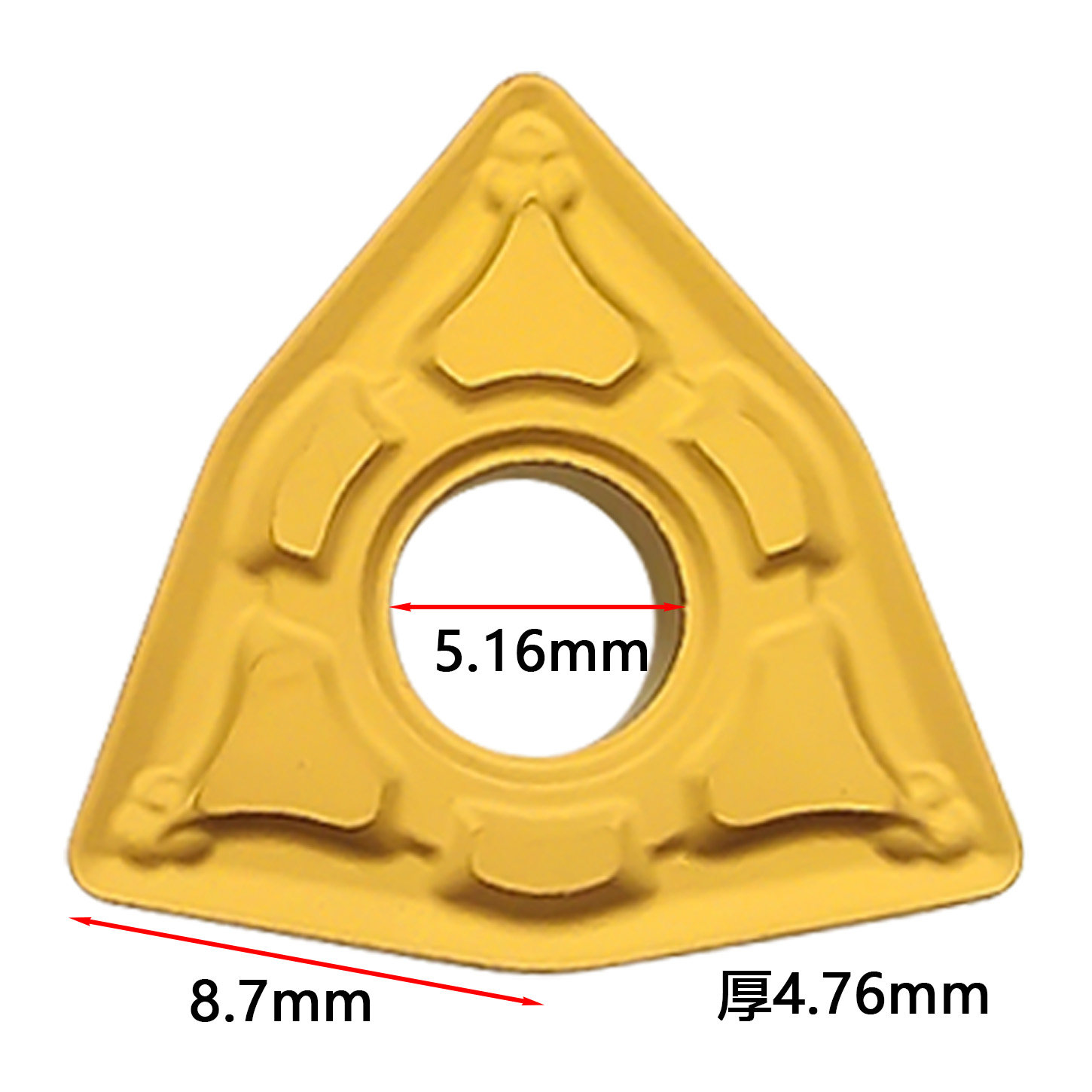 锐安桃型双面数控刀片 WNMG080404-GM RC6225黑色钢件RC6225D双色,淘宝优惠券,粉丝福利购,淘宝优惠卷