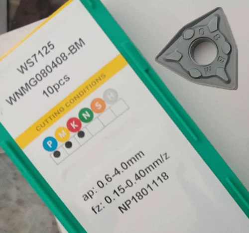 Zhuzhou CNC Blade WNMG080404/08/12-бил WS7125 Персиковая нож из нержавеющей стали из нержавеющей стали нож